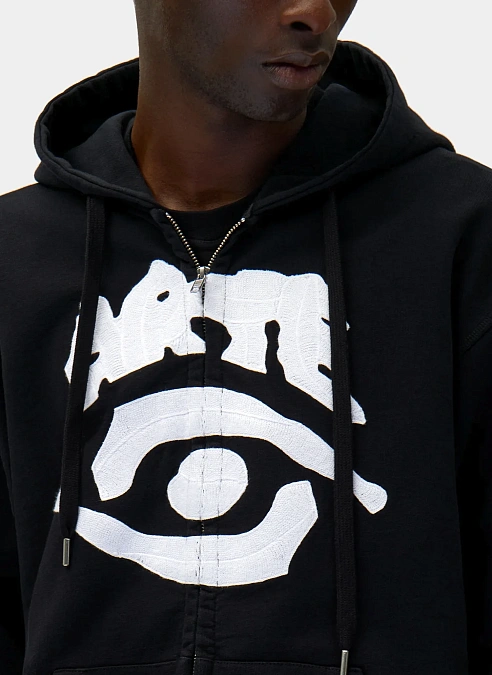 Худи на молнии Eye Front Zip Hoodie Black
