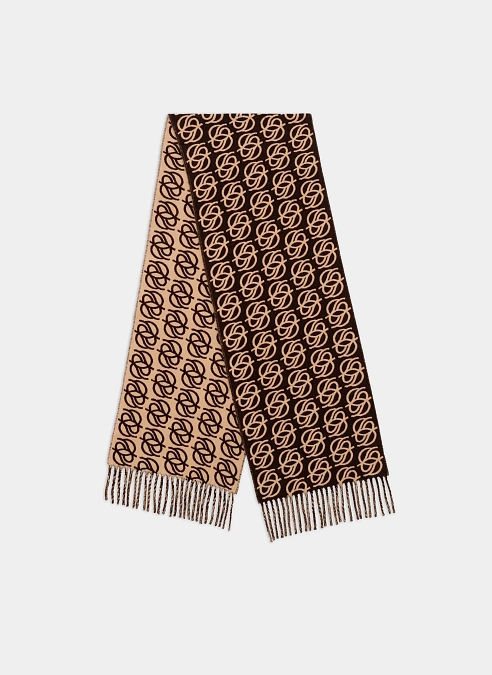 Шарф L'Echarpe Monogramme Dark Brown
