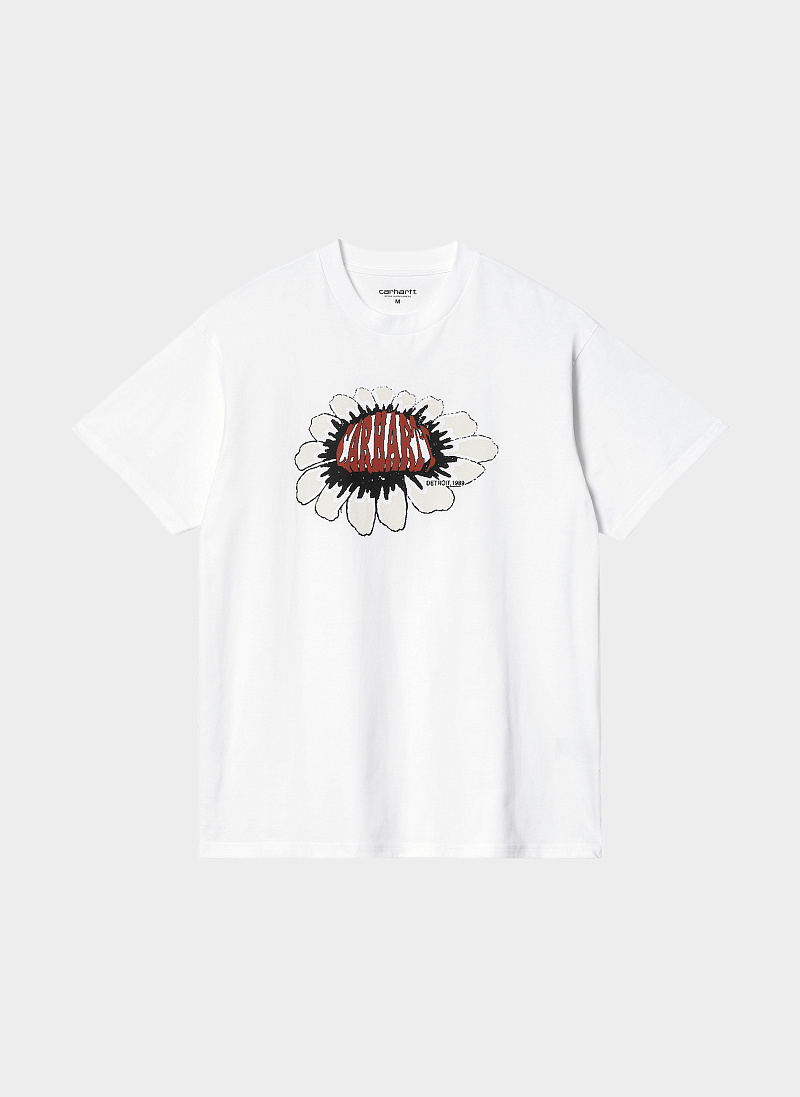 Футболка ‘S/S Pixel Flower T-Shirt’ White