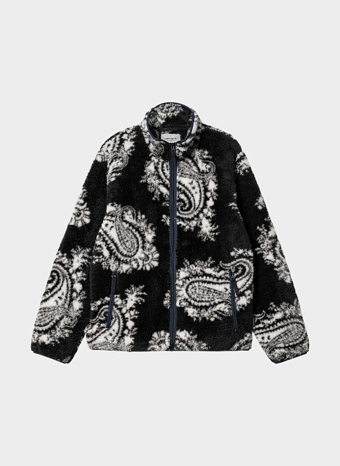 Куртка ‘Jebson Sweat Jacket’ Paisley Big Print, Black / Squid