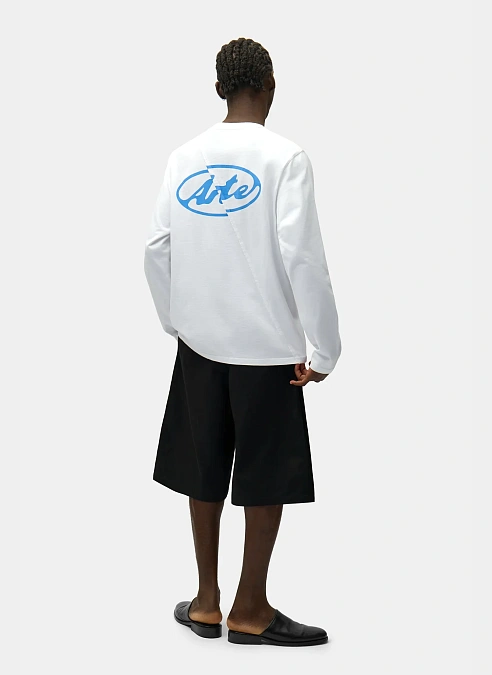 Лонгслив Back Circle Logo Longsleeve White