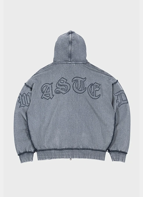 Худи на молнии Kingdom Curve Faded Zip Hoodie Faded Navy