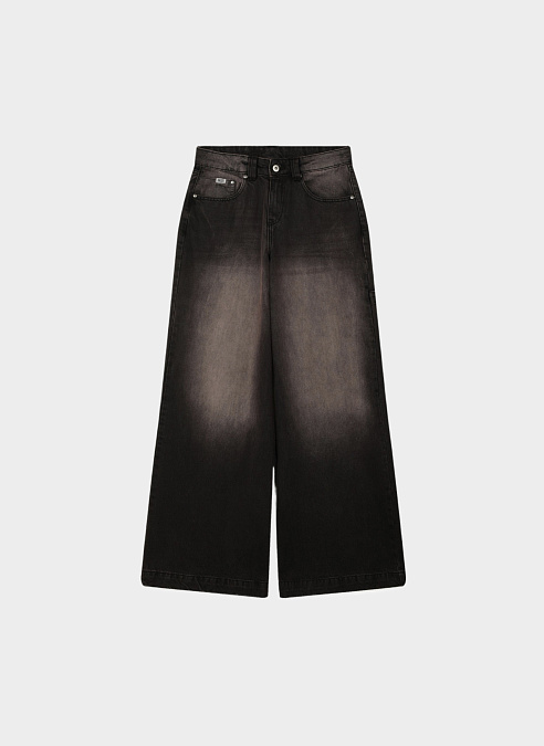 Джинсы SWEEPER WIDE LEG JEAN DIRTY CHARCOAL WASH