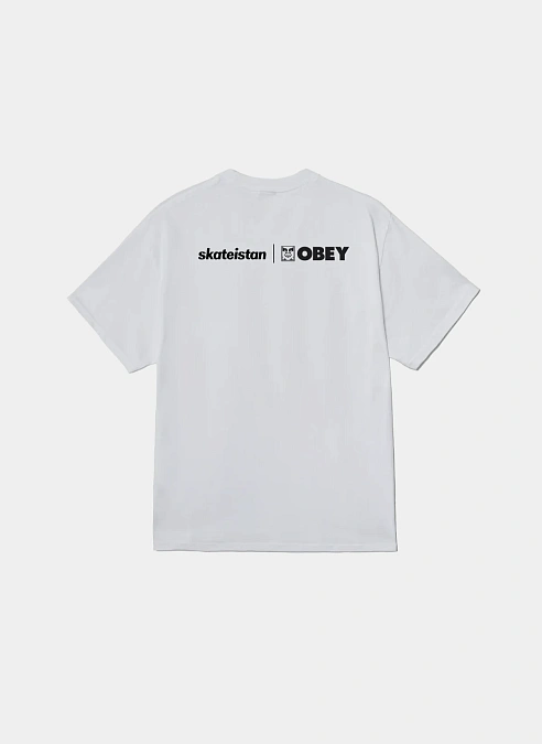 Футболка Skateistan / Obey Photo White