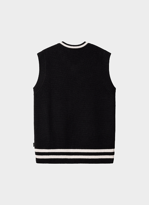 Жилет 'Stanford Vest Sweater’ Black / Salt