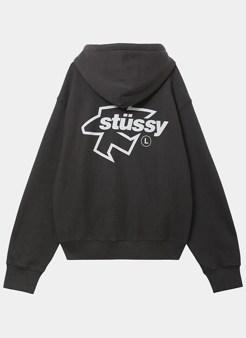 Худи на молнии Surf Size Gar. Dyed Zip Hood Faded Black