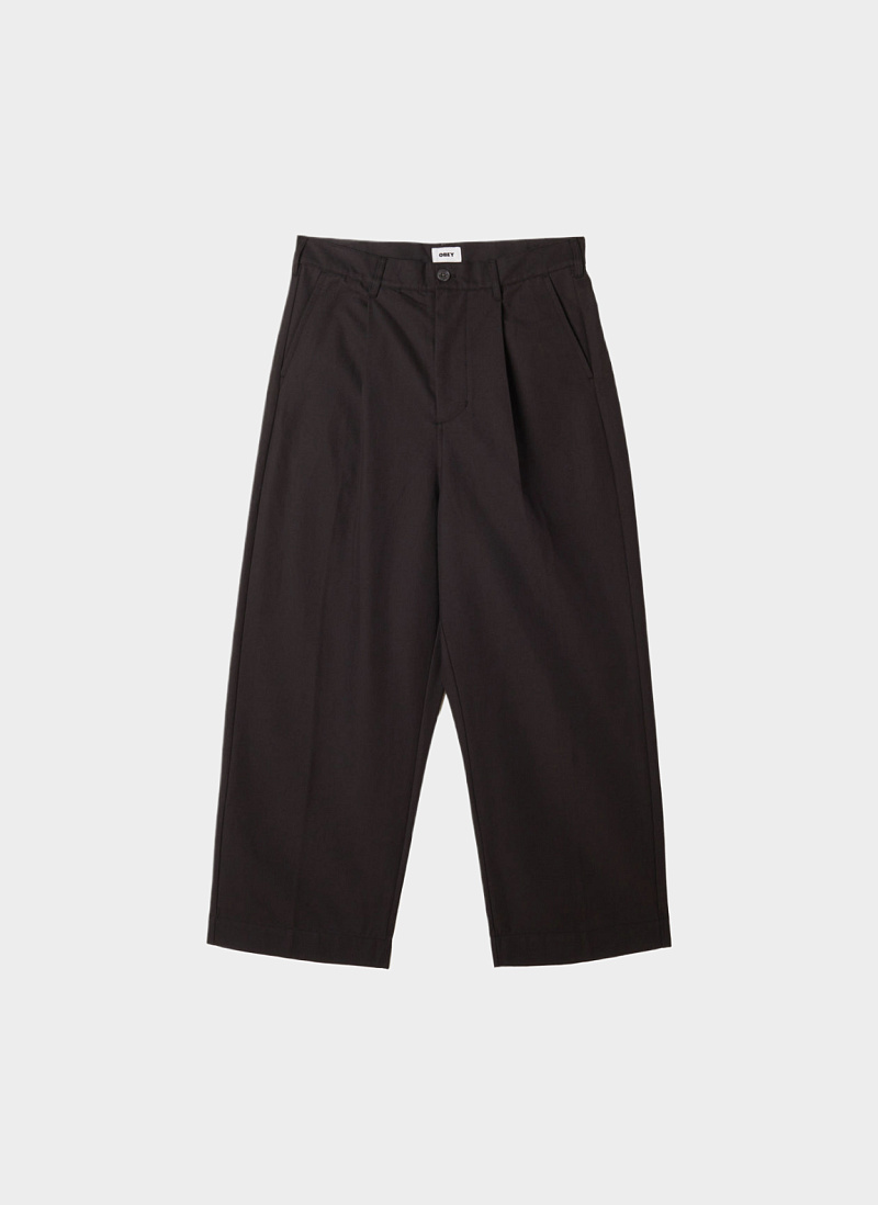 Брюки ‘OLIVER PLEATED PANT’ DIGITAL BLACK