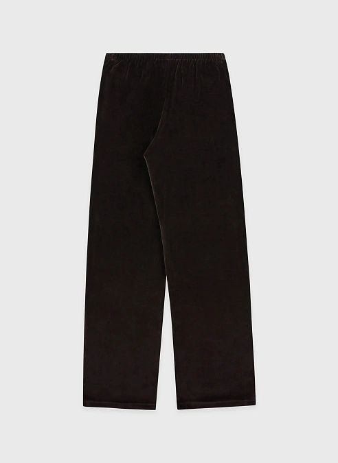 Брюки NY Crest Velour Sweatpant Chocolate