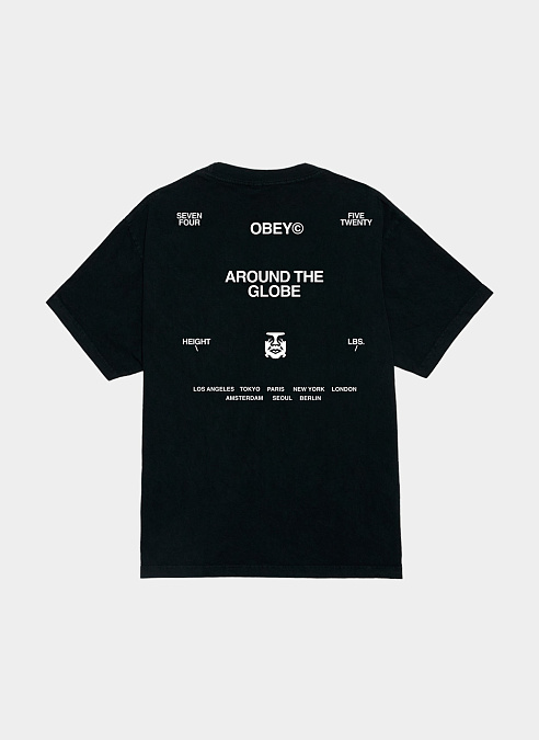 Футболка ‘AROUND THE GLOBE’ PIGMENT TRUE VINTAGE BLACK