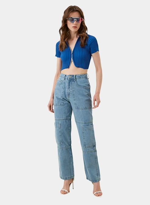 Джинсы женские ‘Straight Combat’ Light Blue