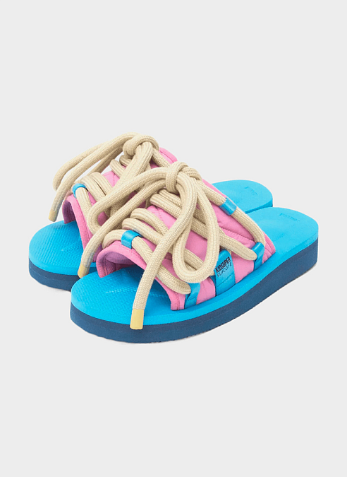 Тапки KidSuper x Suicoke ‘MOTO’ Pink / Blue