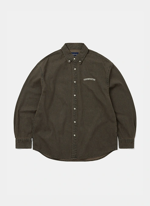 Рубашка TNT Washed Denim Shirt Brown
