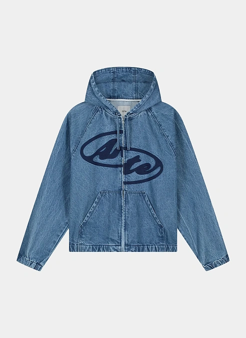 Куртка Split Logo Denim Hood Jacket Navy