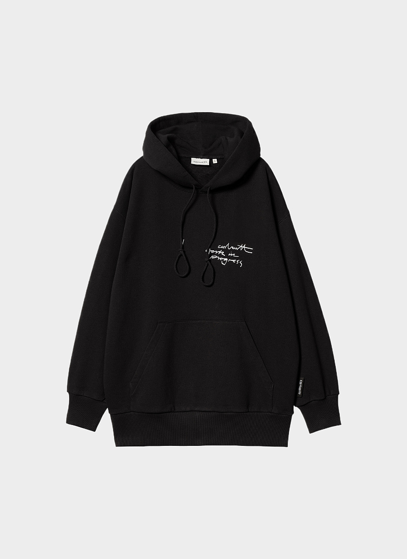 Худи женский ‘W’ Hooded Lips Sweat’ Black
