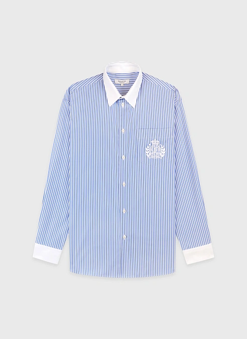 Рубашка NY Crest Oversized Shirt Navy Stripe