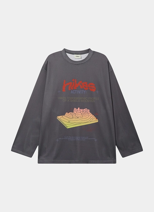 Лонгслив Geo Layers LS Tee Grey