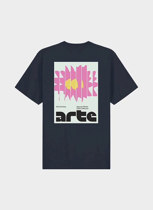 Футболка ‘Flower Poster T-shirt’ Navy