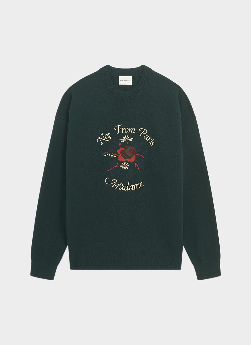 Свитер Le Maille Slogan Fleurs