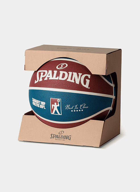Баскетбольный мяч Spalding For Carhartt Wip Basketball Mulberry, Dusky Blue / Naturel