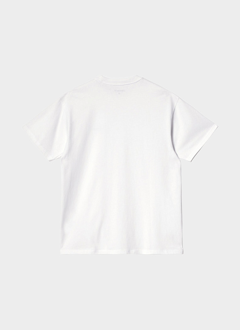 Футболка ‘S/S Script Embroidery T-Shirt’ White / Black