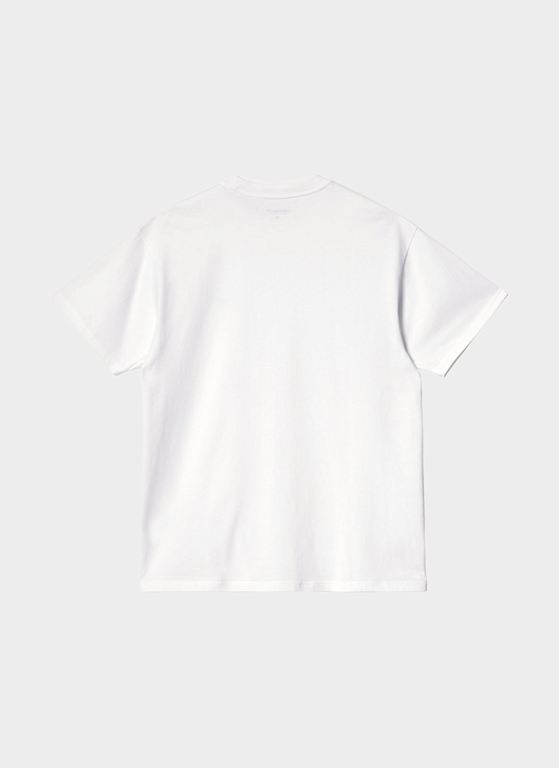 Футболка ‘S/S Script Embroidery T-Shirt’ White / Black