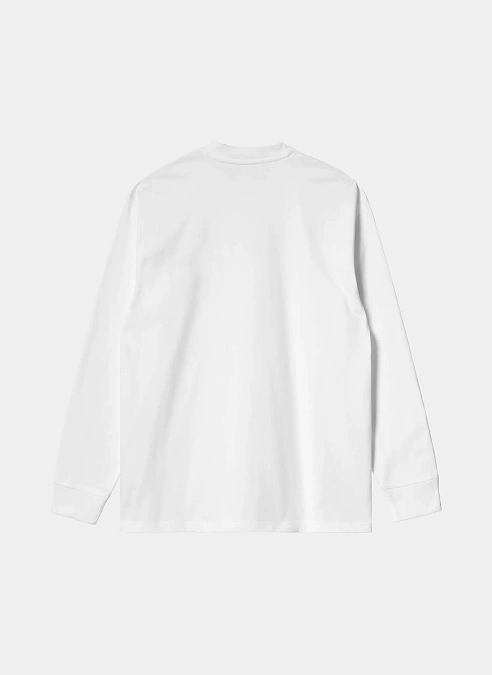 Лонгслив L/S Pocket Heart T-Shirt White / Black