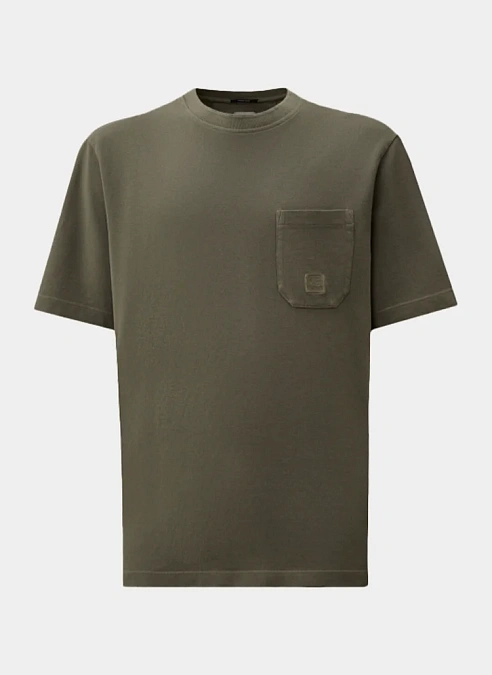 Футболка 24/1 Piquet Pigment Dyed Short Sleeve T-Shirt Gunmetal