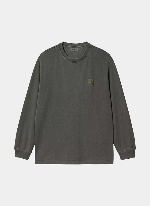 Лонгслив L/S Nelson T-Shirt Black (Garment Dyed)