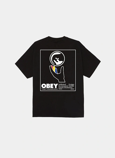 Футболка Obey Global Systems Black