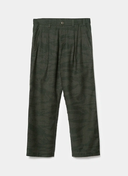 Брюки Loose Wool Chino  Dark Olive