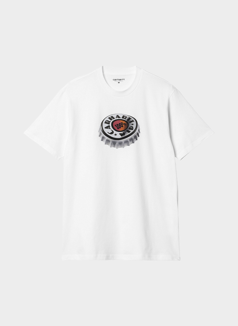 Футболка ‘S/S Bottle Cap T-Shirt’ WHITE