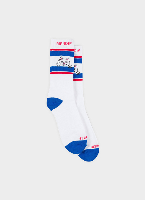Носки Peeking Nermal Socks White