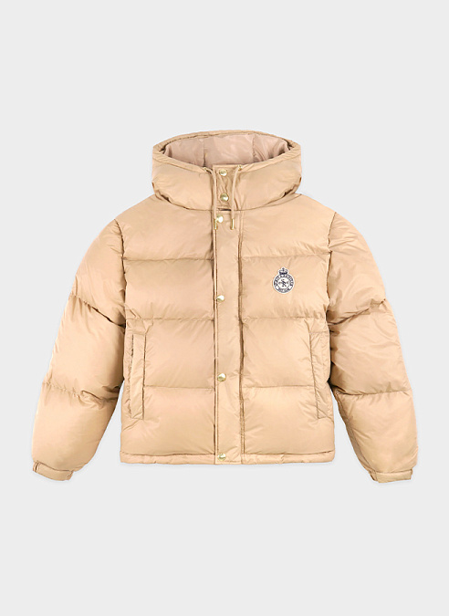 Пуховик Crown Logo Hooded Puffer Jacket