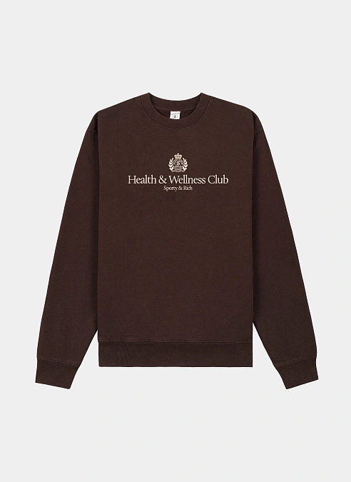Свитшот H&W Crest Crewneck Chocolate