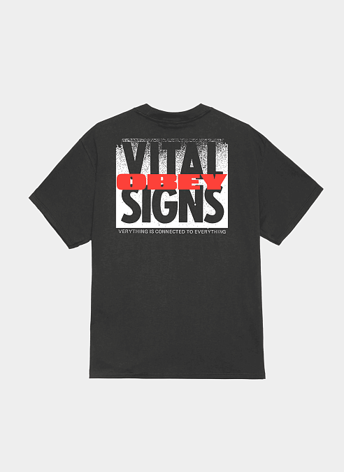 Футболка Obey Vital Signs Vintage Black