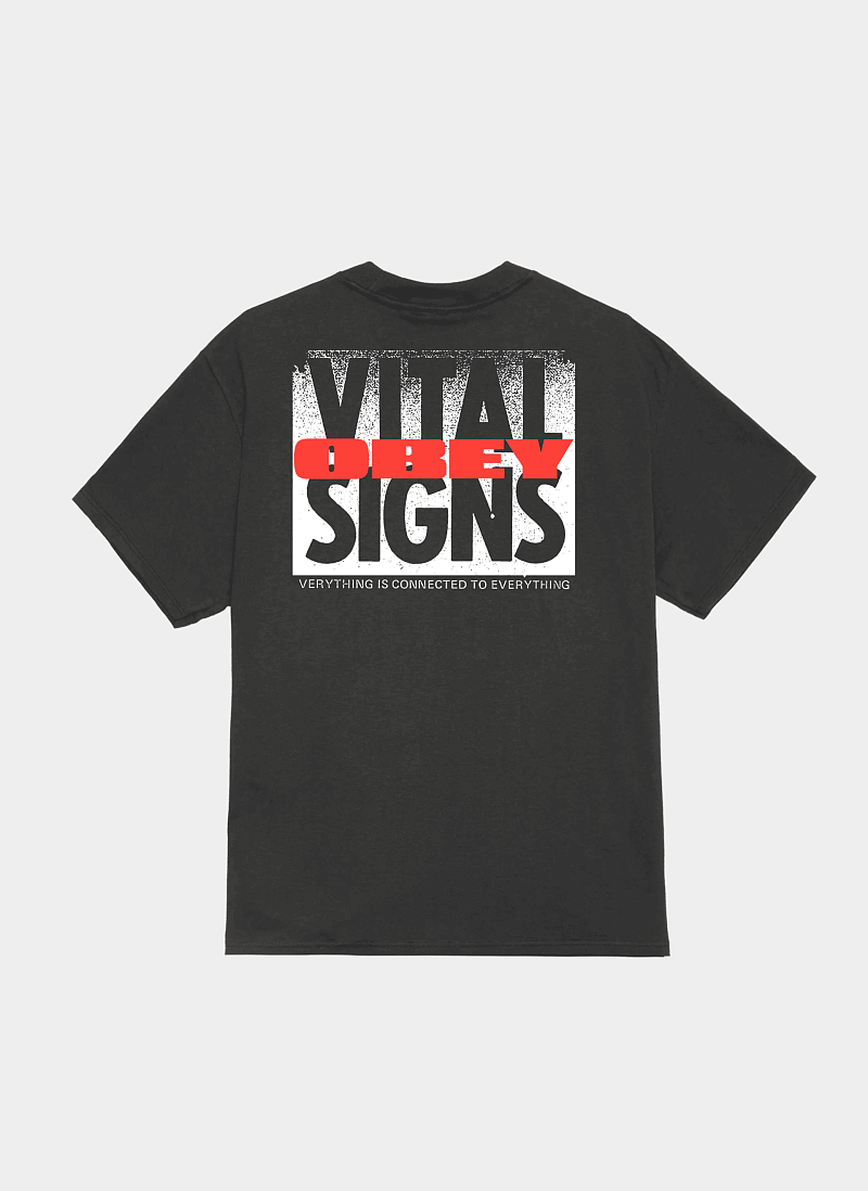 Футболка Obey Vital Signs Vintage Black