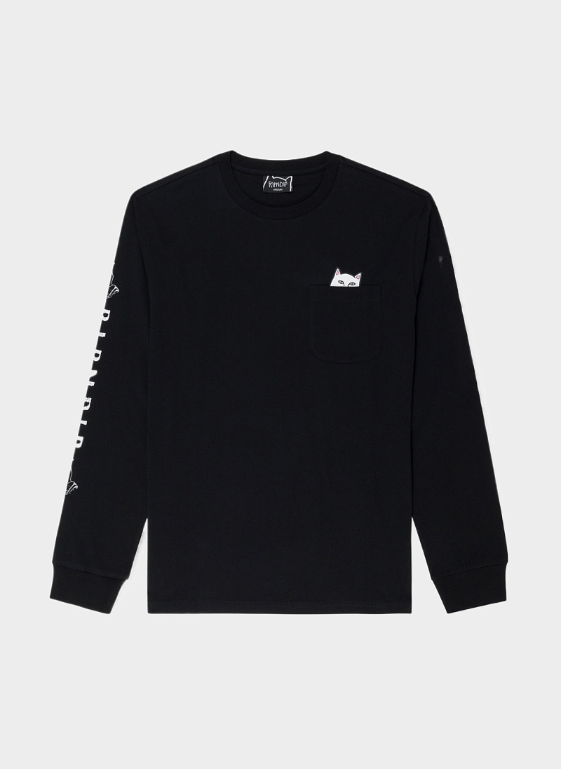 Лонгслив ‘Lord Nermal Pocket’ Black
