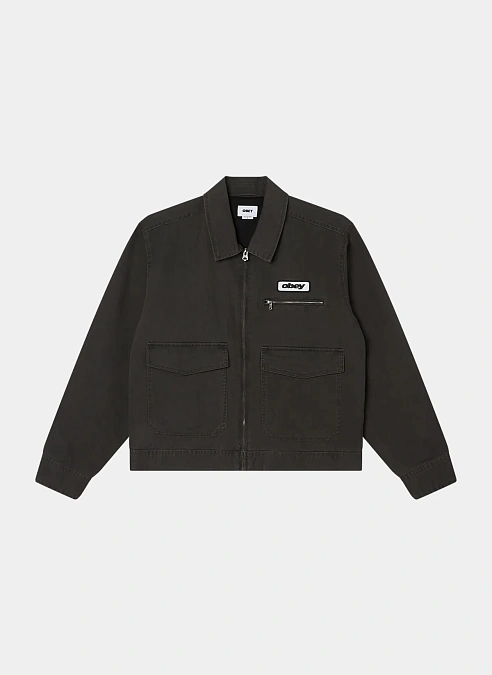 Куртка Obey Walter Work Jacket Black Faded Wash