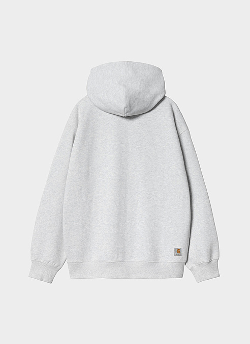 Худи на молнии ‘Hooded WIP Sweat Jacket’ ASH HEATHER (STONE WASHED)