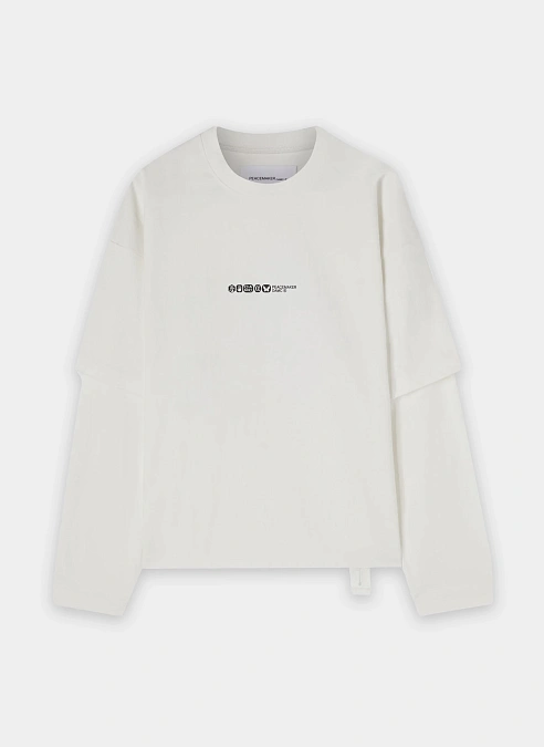 Лонгслив Peacemaker Painted Double Layer Boxy Tshirt Snow White