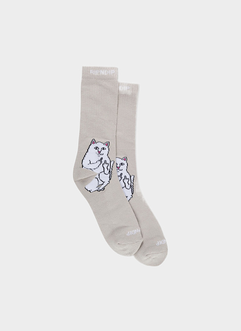 Носки ‘Lord Nermal Socks’ Oatmeal Heather