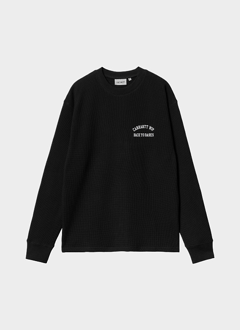 Лонгслив ‘L/S Basics Script T-Shirt’ Black / White