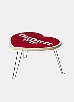 Стол складной Heart Folding Table Scarlet / White