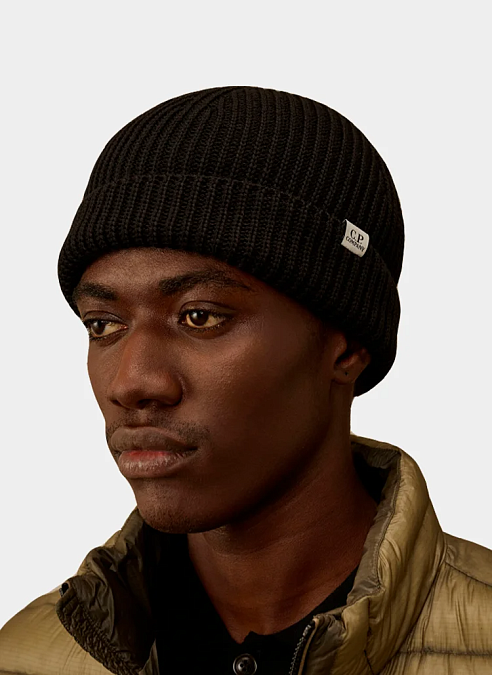 Шапка Extrafine Merino Fisherman Beanie Black