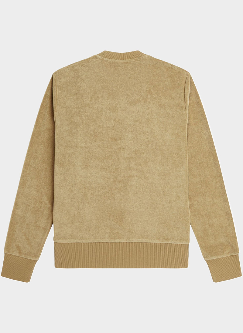 TOWELLING CREW NECK SWEATSHIRT