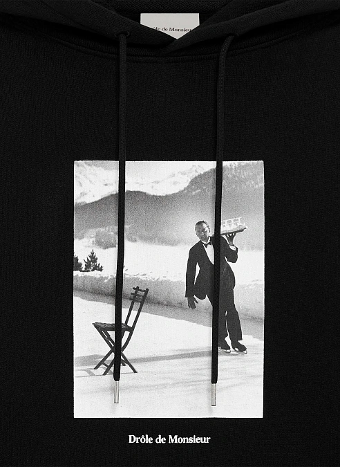 Худи Le Hoodie Ice Skating Waiter Black