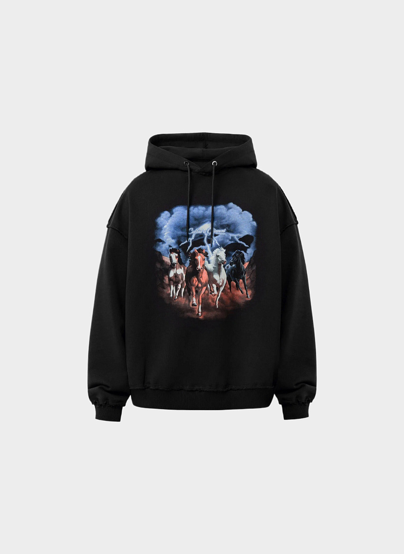 Худи "Horses Heavy Cotton Hoodie"