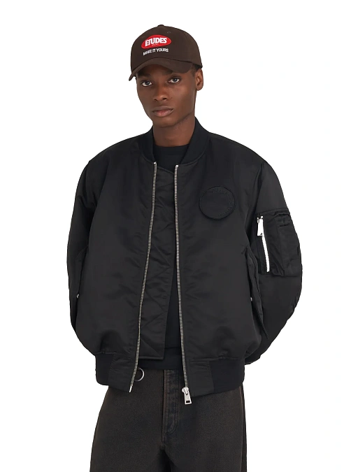 Бомбер Nylon Bomber Jacket Black