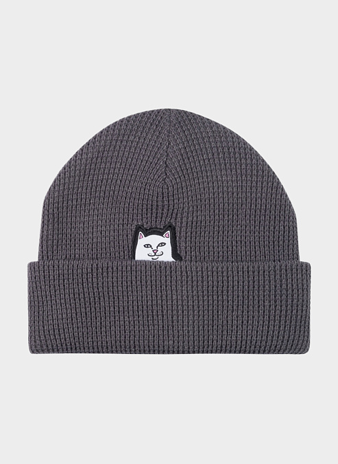 Шапка ‘Lord Nermal Waffle Knit Beanie’ Charcoal