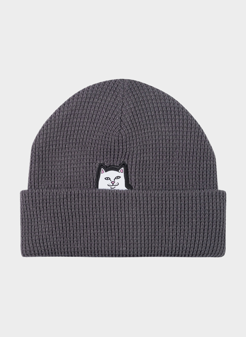 Шапка ‘Lord Nermal Waffle Knit Beanie’ Charcoal